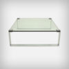 German Chrome & Glass Coffee Table, Model Klassik 1022 by Dr. Peter Draenert, 1960s