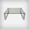 German Chrome & Glass Coffee Table, Model Klassik 1022 by Dr. Peter Draenert, 1960s
