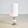 White Chrome Floor or Table Lamp, 1960s