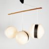 Frosted Glass Pendant Lamp, 1980s