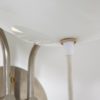 White Glass Wall Sconce by Tibor Újházi, 1970s
