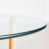 Oak Based Glasstop Coffee Table