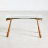 Glass Top Coffee Table by Max Kment for Kunstgewerbliche Werkstätten, 1950s