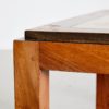 Coffee Table with Wood and Marble Inlay