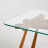 Glass Top Coffee Table by Max Kment for Kunstgewerbliche Werkstätten, 1950s