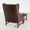Rosewood & Leather 965H Reading Armchair & Ottoman by Fredrik A. Kayser for Vatne Møbler, 1960s