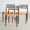 Model 78 Mahogany Chair by Niels Otto Møller for J.L. Møllers, 1960s