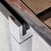 Italian Chrome-Framed Dining Table from La Metal Arredo, 1970s