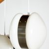 Frosted Glass Pendant Lamp, 1980s