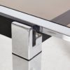 Italian Chrome-Framed Dining Table from La Metal Arredo, 1970s