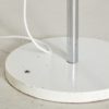 White Chrome Plated Floor Lamp by Tamás Borsfay, 1970s
