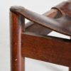 Vintage Leather Lounge Chair with Folkloric Motifs, 1976