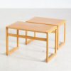 Oak Nesting Tables by Kai Kristiansen for Vildbjerg Møbelfabrik, 1950s