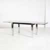 Italian Chrome-Framed Dining Table from La Metal Arredo, 1970s