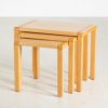 Beech Nesting Tables from Salling Stolefabrik Durup, 1960s Beech Nesting Tables from Salling Stolefabrik Durup, 1960s