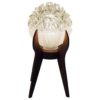 Norwegian glass top and teak table lamp 1950s