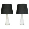 White glass tablelamp pair RD1566 by Carl Fagerlund for Orrefors, Sweden 1960s White glass tablelamp pair RD1566 by Carl Fagerlund for Orrefors, Sweden 1960s