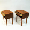 Midcentury Teak night tables pair from Sweden 1950/60s Midcentury Teak night tables pair from Sweden 1950/60s