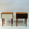 Midcentury Teak night tables pair from Sweden 1950/60s Midcentury Teak night tables pair from Sweden 1950/60s