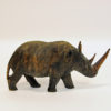 Beautiful grey vintage Rhino pair of wood 1940s Beautiful grey vintage Rhino pair of wood 1940s