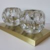 Vintage Brass & Glass Sconce from Peill & Putzler , Germany 1970s