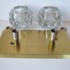Vintage Brass & Glass Sconce from Peill & Putzler , Germany 1970s