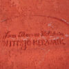 Swedish Terracotta vintage plate by Thomas Hellström for Nittsjö Keramik 1960s