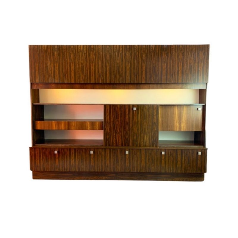 1970’s mid century very large rosewood wall unit (width 2.5M)
