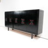 XXL black brutalist sideboard, Belgium 1960’s