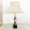 Brass Horse Chinoiserie Table Lamp 1970s Hollywood Regency Midcentury Antique