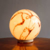 Vintage Glass Table Lamp by Osvětlovací Sklo Valašské Meziříčí, 1970s