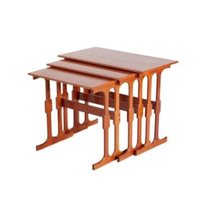 Danish Teak Nesting Tables from CFC Silkeborg, 1960s, Set of 3