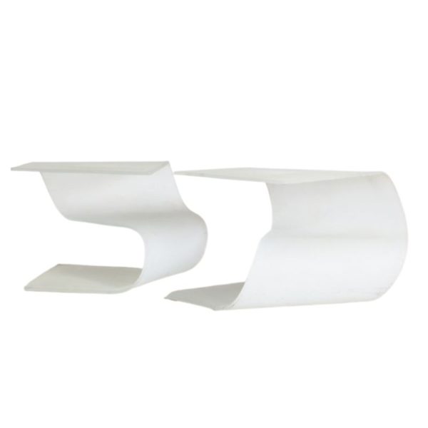 Frosted Glass Coffee Tables, 1980s, Set of 2