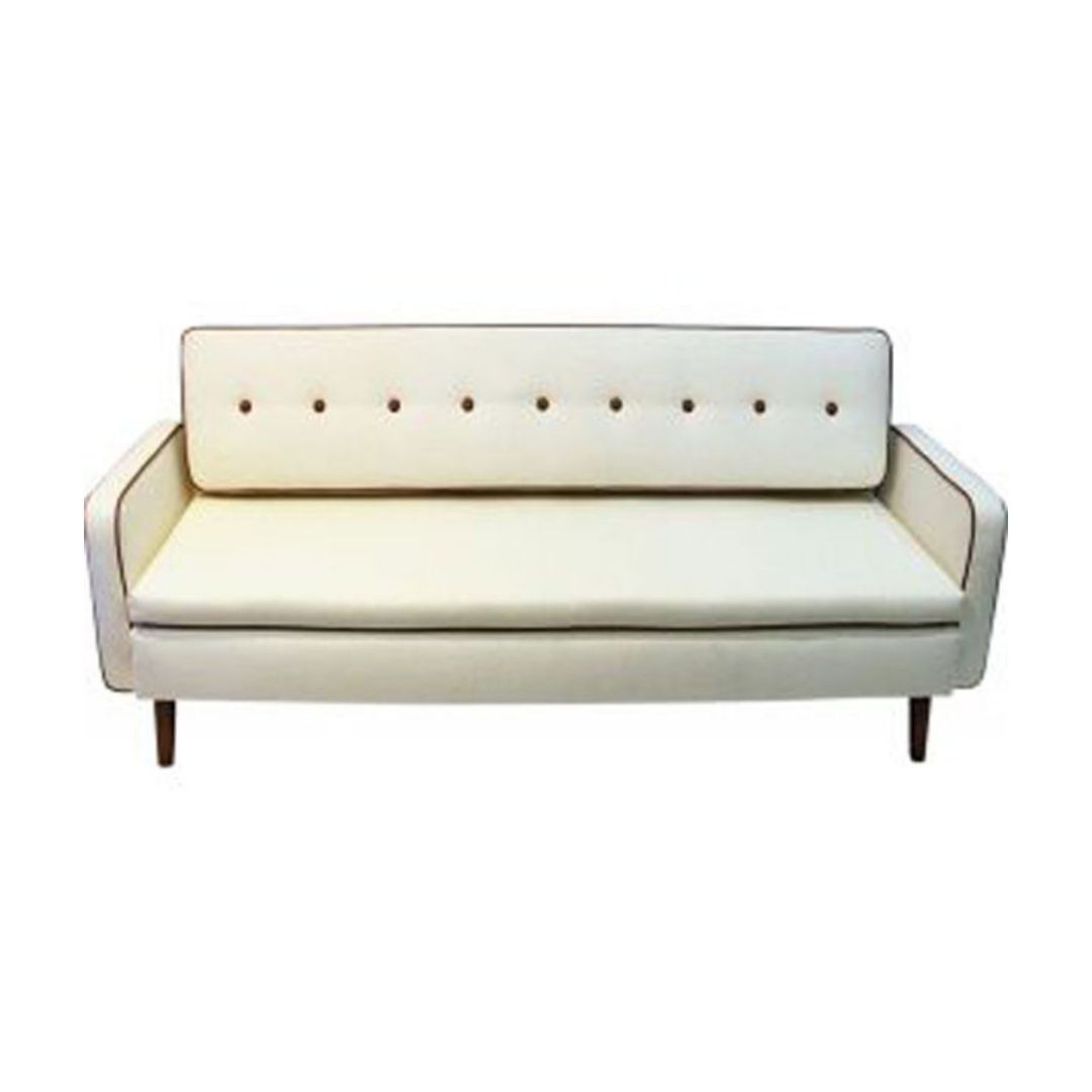 Lovely Sofa and Daybed of white wool by Ire Möbler 1950s Sweden