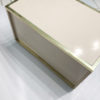 Zevi Brass Display Unit Cabinet 70s Hollywood Regency Midcentury Glass Vintage
