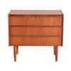 Restored Small Danish Teak Chest of Drawers, 1960s