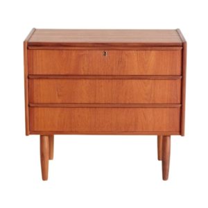 Restored Small Danish Teak Chest of Drawers, 1960s
