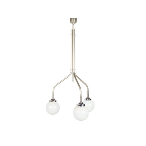 Three-Arm Art Deco Chandelier, 1920s