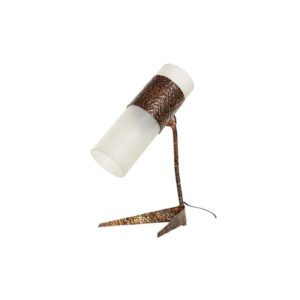Brutalist copper table lamp, 1950s