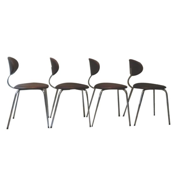 Set of chairs by Rudi Verhelst for Novalux Belgium 1970s Set of chairs by Rudi Verhelst for Novalux Belgium 1970s