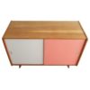 U-452 Pink and White Sideboard by Jiri Jiroutek U-452 Pink and White Sideboard by Jiri Jiroutek