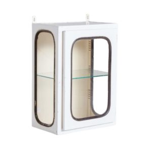 White Metal Medical Wall Cabinet, 1950s