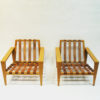 Swedish pair of Oak lounge chairs Bodö by Svante Skogh 1957