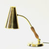 Oak and brass table and desk lamp by Asea, Sweden 1950s Oak and brass table and desk lamp by Asea, Sweden 1950s