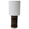 Tablelamp in brown glazed ceramics by Carl Harry Stålhane - Sweden 1960s