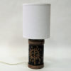 Tablelamp in brown glazed ceramics by Carl Harry Stålhane - Sweden 1960s