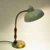 Oak and white metal table lamp by Asea, Sweden 1950s