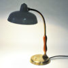 Oak and white metal table lamp by Asea, Sweden 1950s