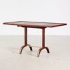 Walnut and Brass Extendable Coffee Table, 1940s