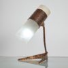 Brutalist copper table lamp, 1950s